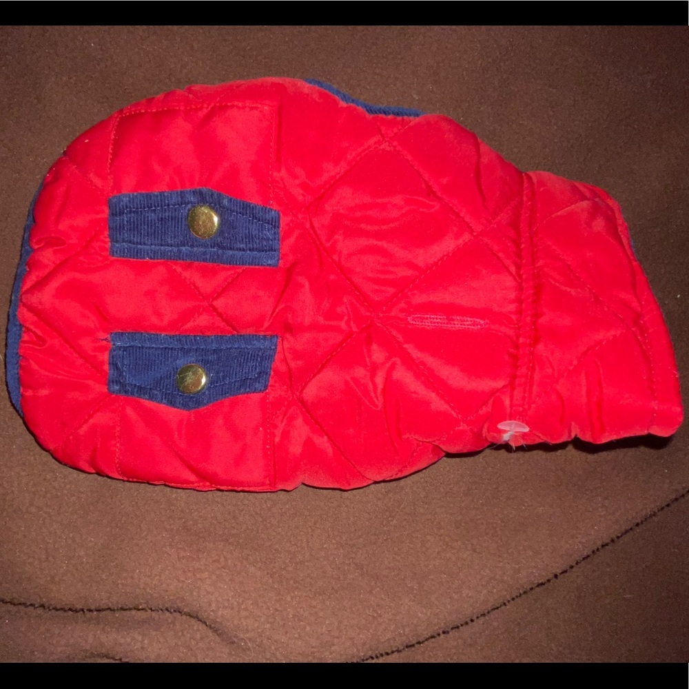 Red and Blue Dress and Jacket Set - XS/XXS